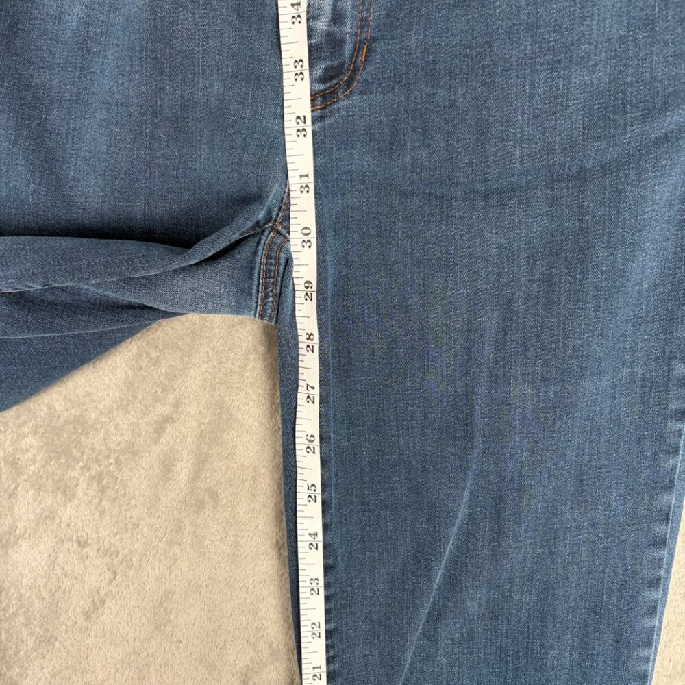 Eileen Fisher Organic Cotton Straight Leg Jeans Women’s 4 Blue Minimalist - Picture 5 of 7